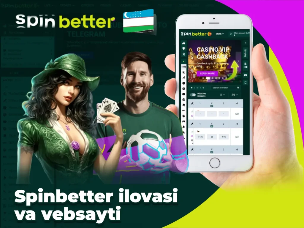 Приложение и сайт Spinbetter
