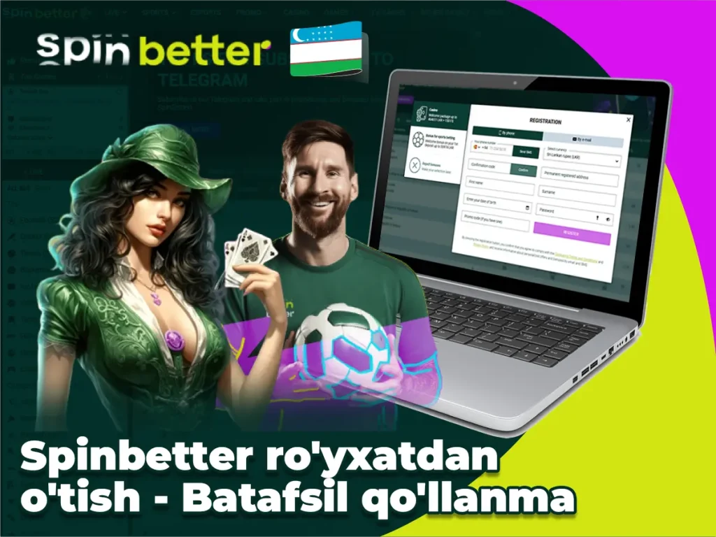 Spinbetter ro'yxatdan o'tish - Batafsil qo'llanma