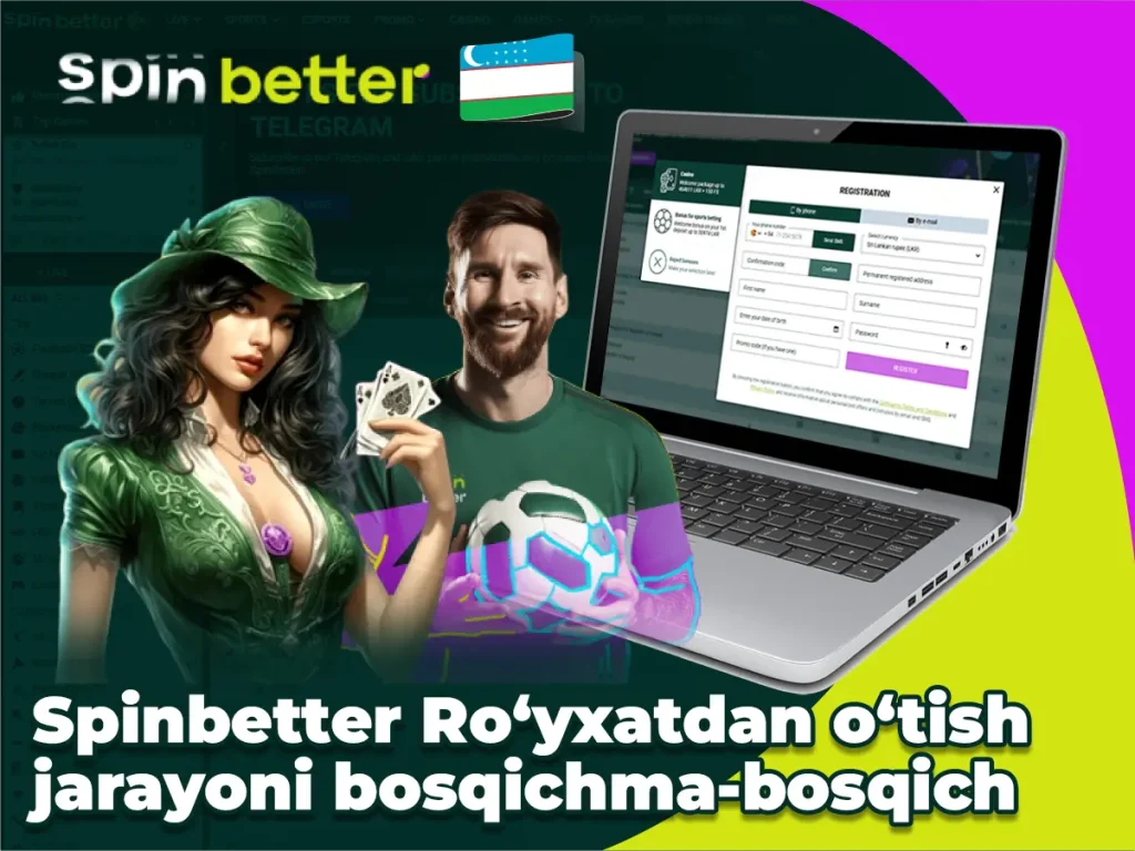 Процесс регистрации в Spinbetter шаг за шагом